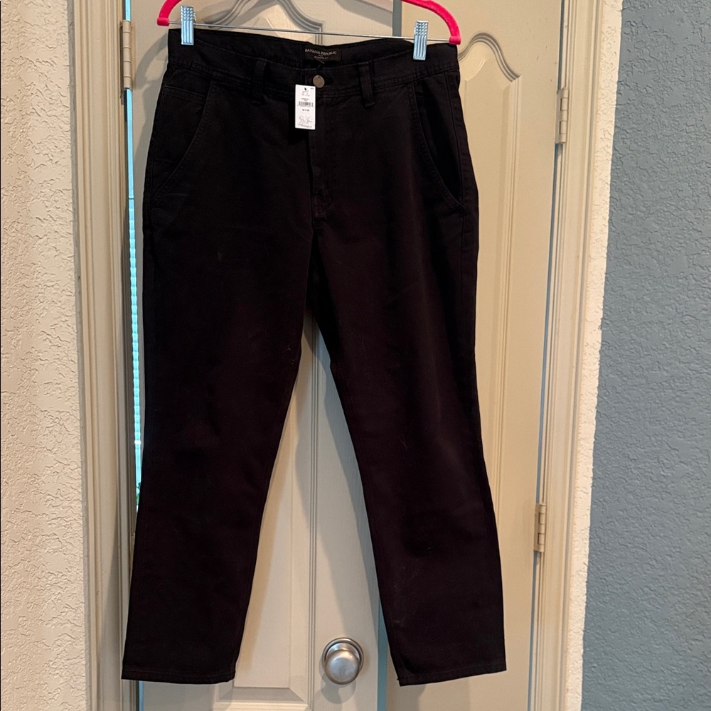 Banana Republic Men's Black Chinos